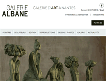 Tablet Screenshot of galerie-albane.com